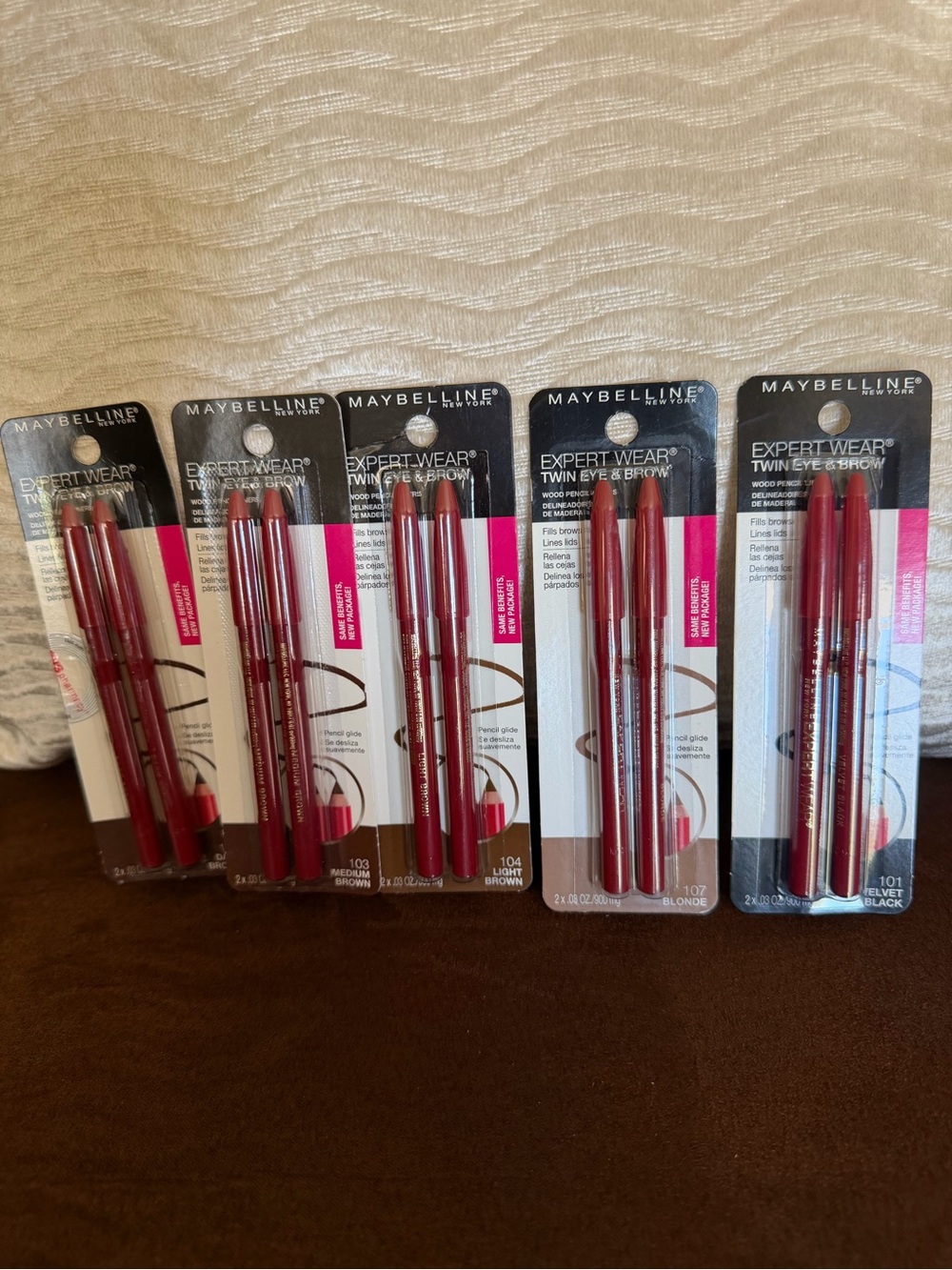 Maybelline Expert Wear Twin Eye & Brow Pencils - Red